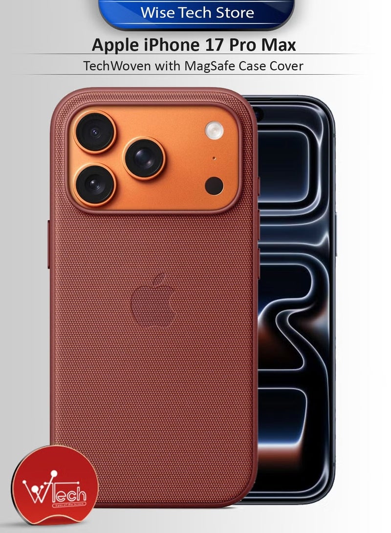 Apple iPhone 17 Pro Max 5G 2025 TechWoven with MagSafe Case Cover (MCMPMN) - Sienna